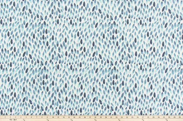 Sample of Premier Prints Lotus Italian Denim Upholstery Fabric