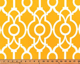 Sample of Premier Prints Lyon Citrus Yellow Upholstery Fabric