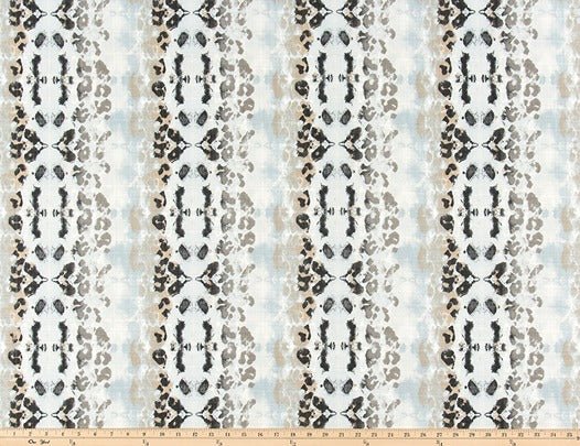 Sample of Premier Prints Mali Mineral Blue Upholstery Fabric