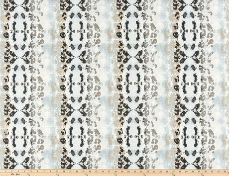 Sample of Premier Prints Mali Mineral Blue Upholstery Fabric