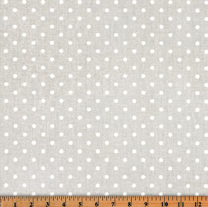 Premier Prints Mini Dot French Grey / White Premier Basics Collection Multipurpose Fabric