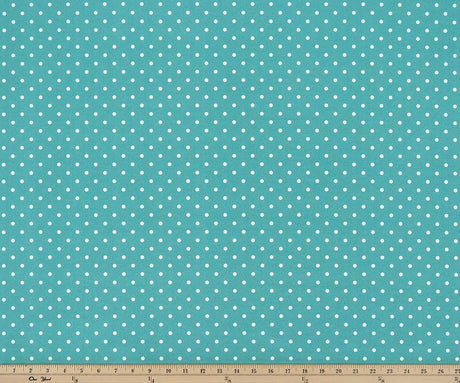 Sample of Premier Prints Mini Dot Ocean Upholstery Fabric