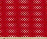 Sample of Premier Prints Mini Dot Rojo Upholstery Fabric