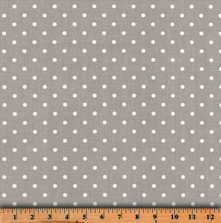 Premier Prints Mini Dot Storm / White Premier Basics Collection Multipurpose Fabric