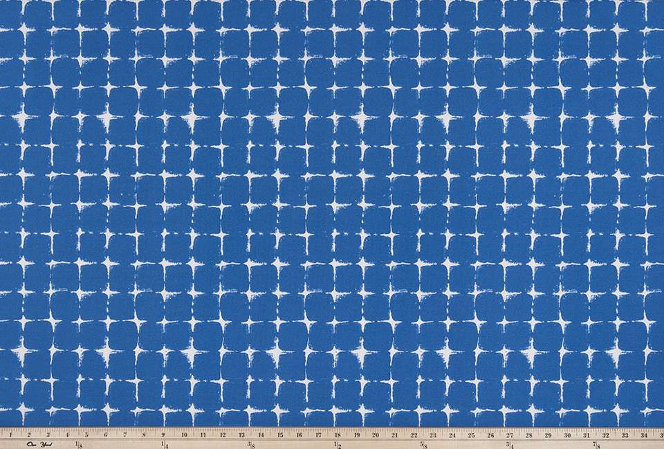 Sample of Premier Prints Neptune Admiral / Polyester Boardwalk Outdoor Collection Upholstery Fabric