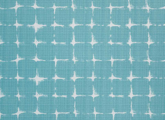 Sample of Premier Prints Neptune Aqua / Luxe Polyester Upholstery Fabric