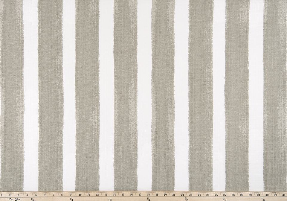 Sample of Premier Prints Nico Coconut / Luxe Polyester Serene Escape Collection Upholstery Fabric