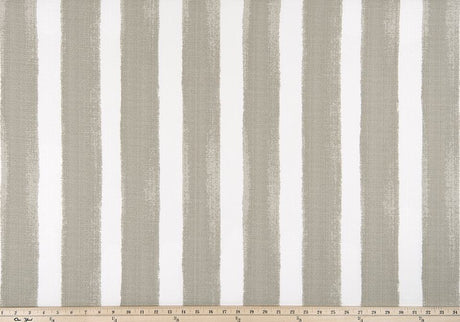 Sample of Premier Prints Nico Coconut / Luxe Polyester Serene Escape Collection Upholstery Fabric