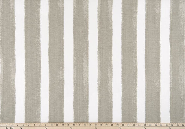 Sample of Premier Prints Nico Coconut / Luxe Polyester Serene Escape Collection Upholstery Fabric