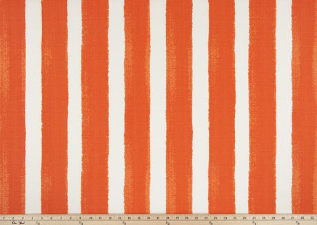 Sample of Premier Prints Nico Marmalade / Luxe Polyester Boardwalk Outdoor Collection Upholstery Fabric