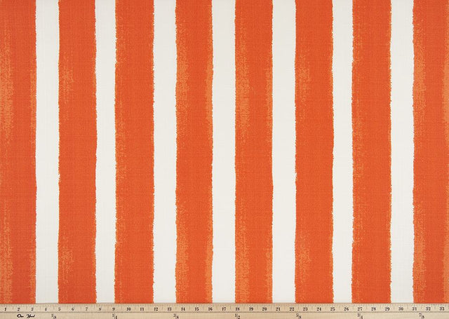 Sample of Premier Prints Nico Marmalade / Luxe Polyester Boardwalk Outdoor Collection Upholstery Fabric