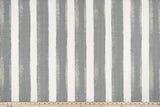 Sample of Premier Prints Nico Sea Salt / Luxe Polyester Boardwalk Outdoor Collection Upholstery Fabric