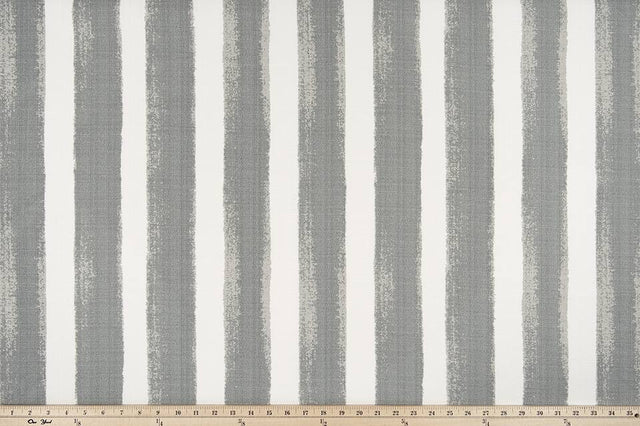 Sample of Premier Prints Nico Sea Salt / Luxe Polyester Boardwalk Outdoor Collection Upholstery Fabric