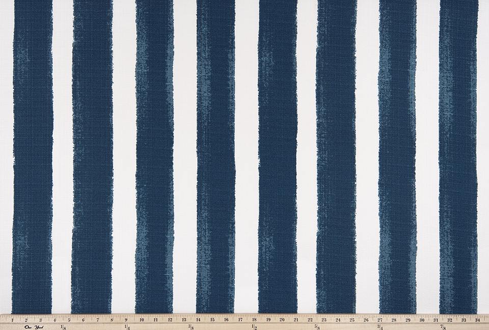 Sample of Premier Prints Nico Zaffre / Luxe Polyester Serene Escape Collection Upholstery Fabric
