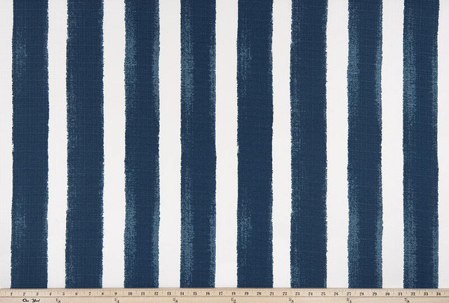 Sample of Premier Prints Nico Zaffre / Luxe Polyester Serene Escape Collection Upholstery Fabric