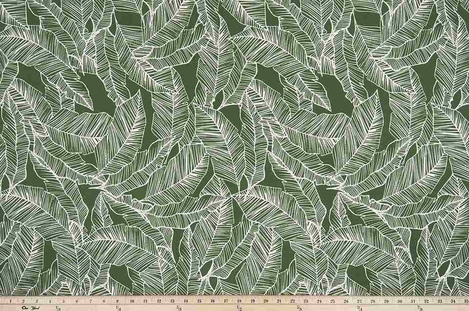 Sample of Premier Prints Pacific Herb / Polyester Serene Escape Collection Upholstery Fabric