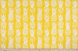 Sample of Premier Prints Pineapple / Luxe Polyester Boardwalk Outdoor Collection Upholstery Fabric