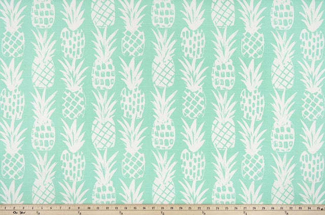 Sample of Premier Prints Pineapple Surfside / Luxe Polyester Boardwalk Outdoor Collection Upholstery Fabric