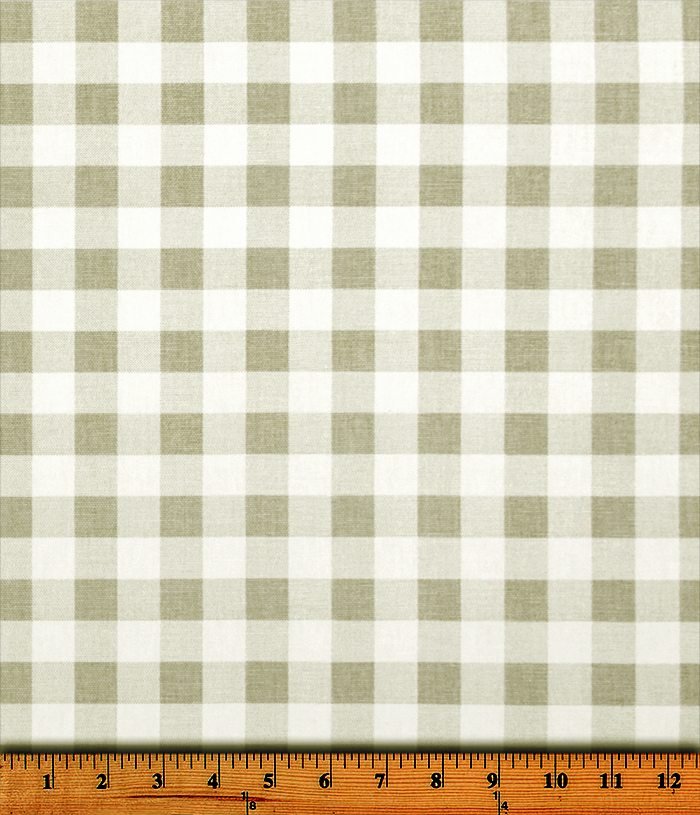 Premier Prints Plaid French Grey Premier Basics Collection Multipurpose Fabric