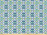 Sample of Premier Prints Plumbago Courtyard Upholstery Fabric