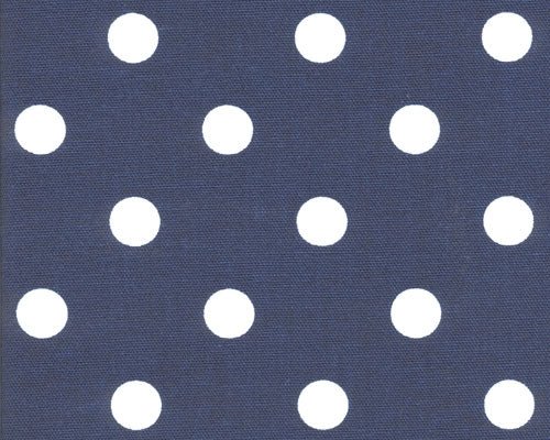 Premier Prints Polka Dot Blue / White Premier Basics Collection Multipurpose Fabric