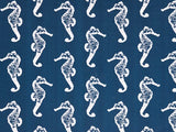 Sample of Premier Prints Sea Horse Oxford Upholstery Fabric