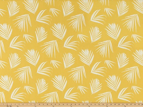 Sample of Premier Prints Shade Spice Yellow Upholstery Fabric