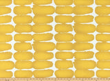 Sample of Premier Prints Shibori Dot Spice Yellow Upholstery Fabric