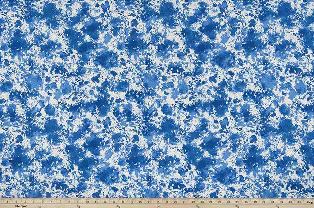 Sample of Premier Prints Shore Admiral / Polyester Boardwalk Outdoor Collection Upholstery Fabric