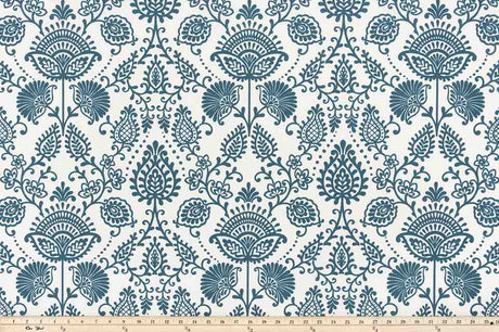 Sample of Premier Prints Silas Deep River Polyester Garden Retreat Outdoor Collection Upholstery Fabric