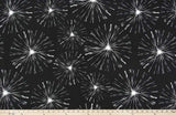Sample of Premier Prints Sparks Black / Luxe Polyester Upholstery Fabric
