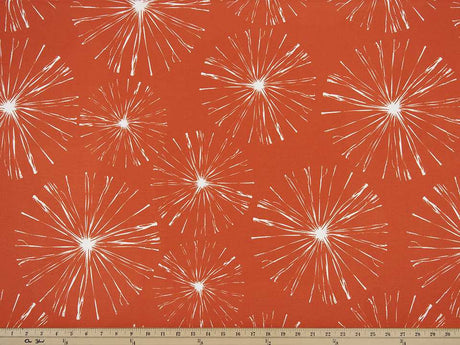 Sample of Premier Prints Sparks Orange Upholstery Fabric