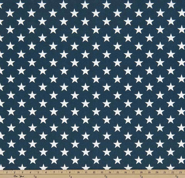 Sample of Premier Prints Stars Oxford Upholstery Fabric