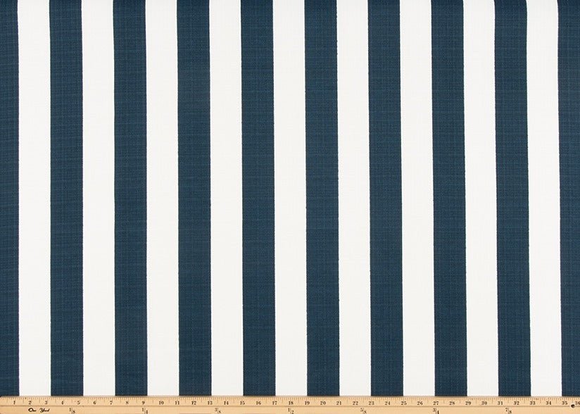 Sample of Premier Prints Stripe Oxford Luxe Polyester Upholstery Fabric