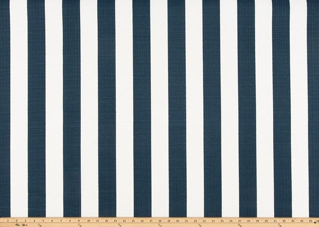 Sample of Premier Prints Stripe Oxford Luxe Polyester Upholstery Fabric