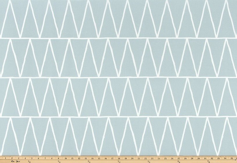 Sample of Premier Prints Terrain Belmont Blue Upholstery Fabric