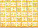 Sample of Premier Prints Towers Citrus Yellow Upholstery Fabric