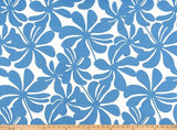 Sample of Premier Prints Twirly Courtyard Blue Upholstery Fabric
