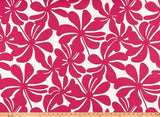 Sample of Premier Prints Twirly Jazz Pink Upholstery Fabric