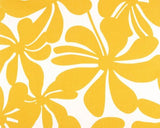 Sample of Premier Prints Twirly Yellow Upholstery Fabric