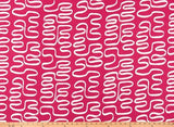 Sample of Premier Prints Twist Jazz Pink Upholstery Fabric