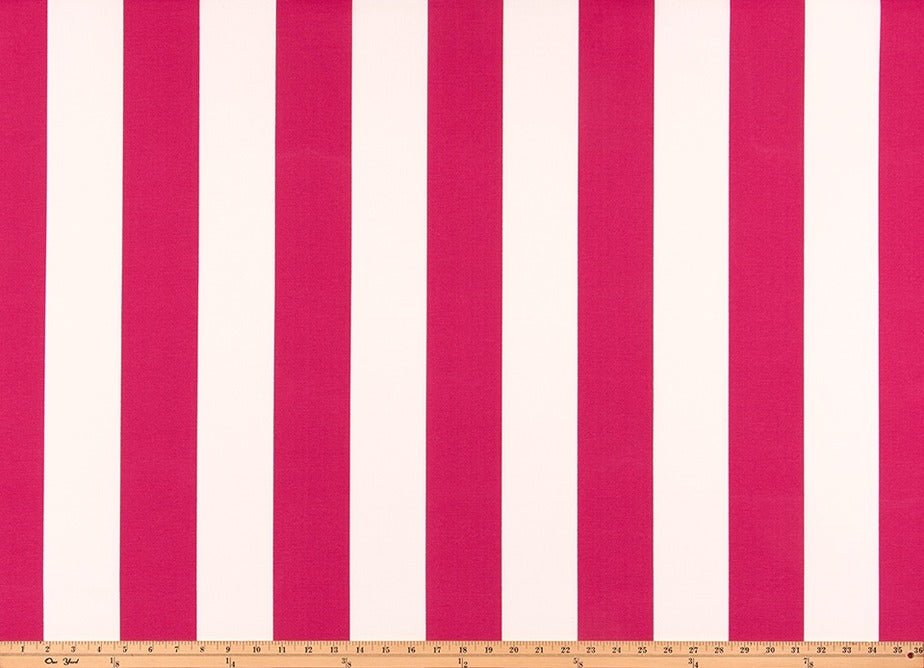 Sample of Premier Prints Vertical Jazz Pink Upholstery Fabric