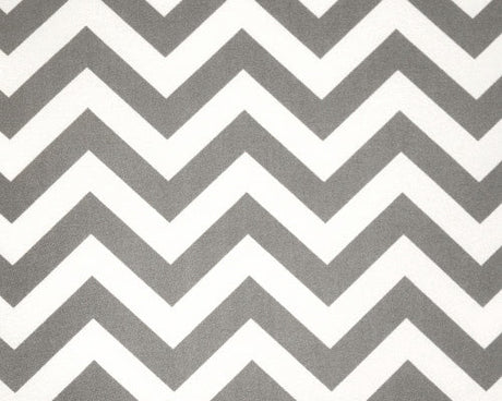 Sample of Premier Prints Zigzag Gray Upholstery Fabric