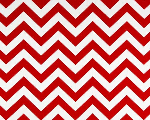 Premier Prints Zigzag Lipstick / White Premier Basics Collection Multipurpose Fabric