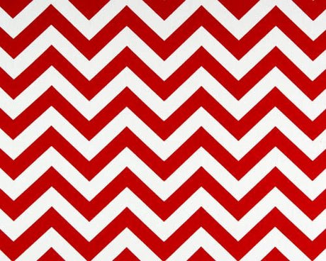 Premier Prints Zigzag Lipstick / White Premier Basics Collection Multipurpose Fabric