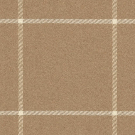Ralph Lauren Westcliff Tattersal Camel FRL5233 Fairfield Plaids Collection Indoor Upholstery Fabric