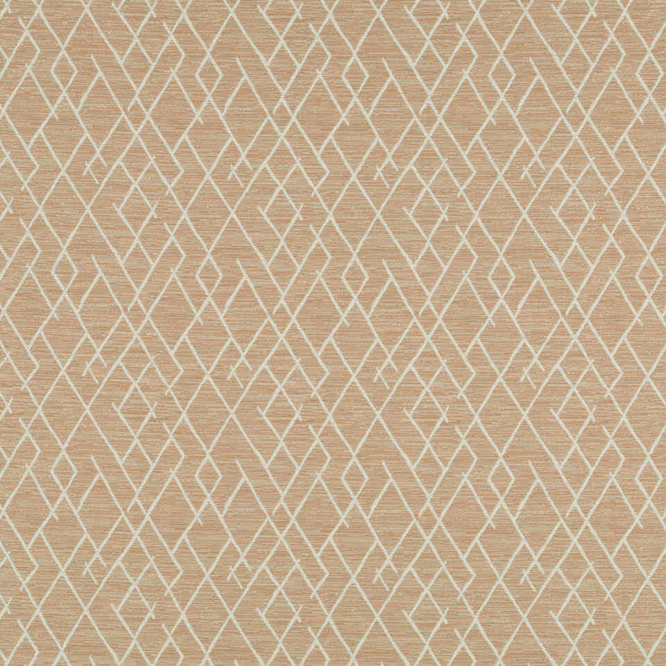 Robert Allen Broken Trellis Tea Color Library Collection Indoor Upholstery Fabric