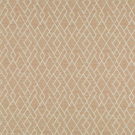 Robert Allen Broken Trellis Tea Color Library Collection Indoor Upholstery Fabric