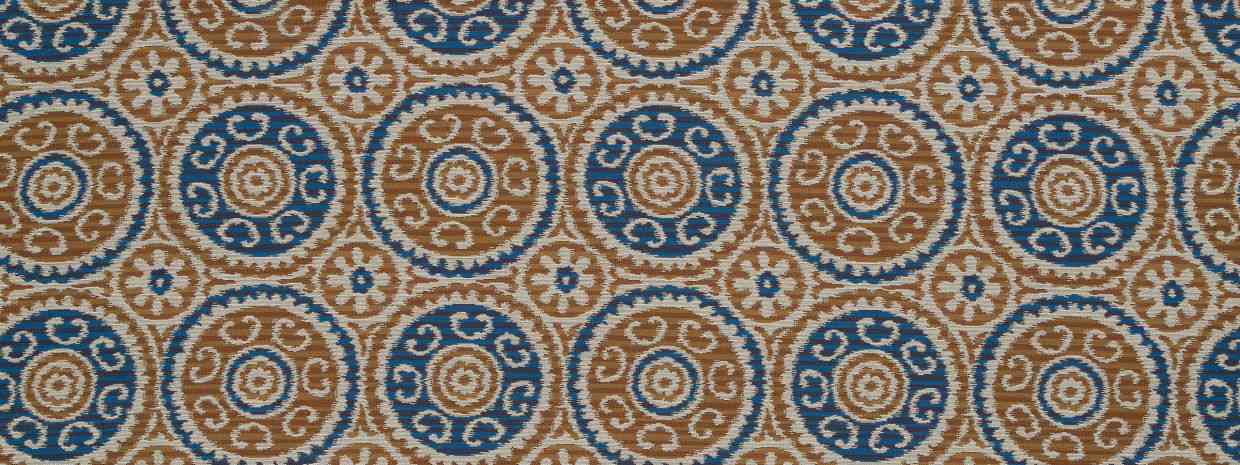Robert Allen Contract Peer Suzani Copper Color Library Collection Indoor Upholstery Fabric