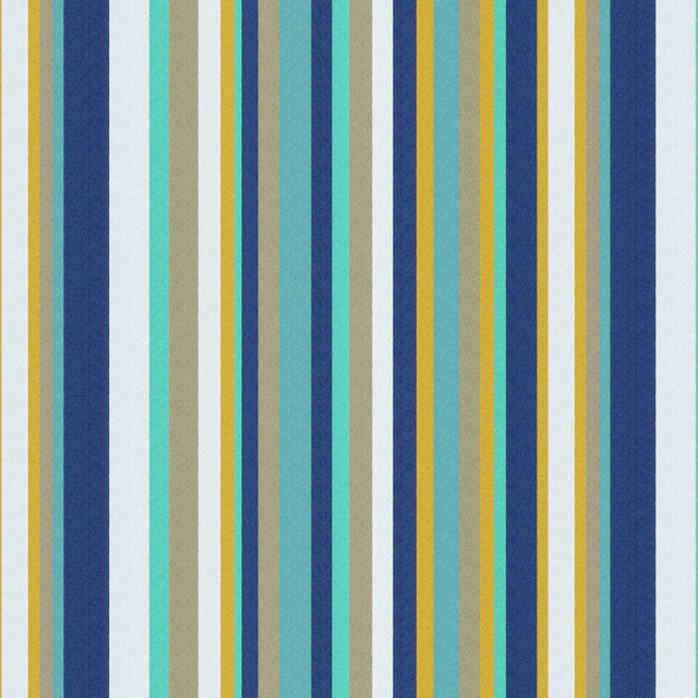 Robert Allen Eos Stripe Cobalt Color Library Collection Indoor Upholstery Fabric